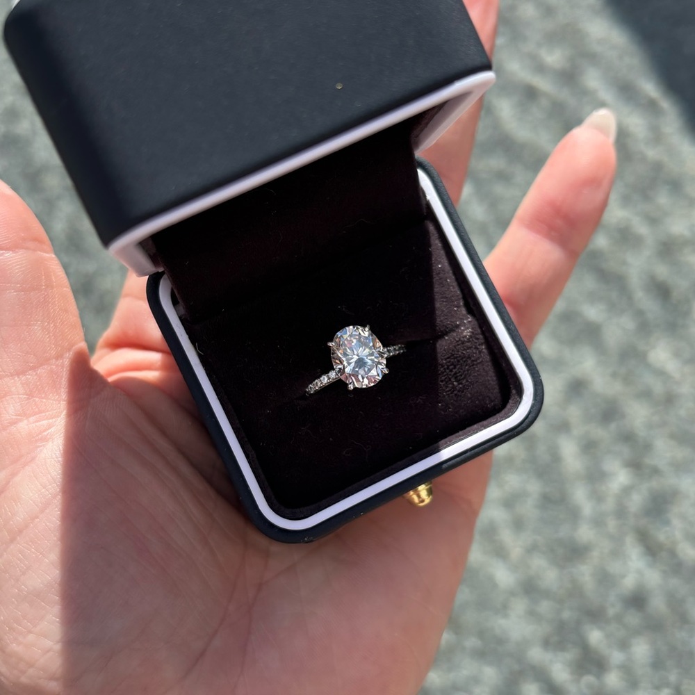 3 ct Moissanite Engagement Ring